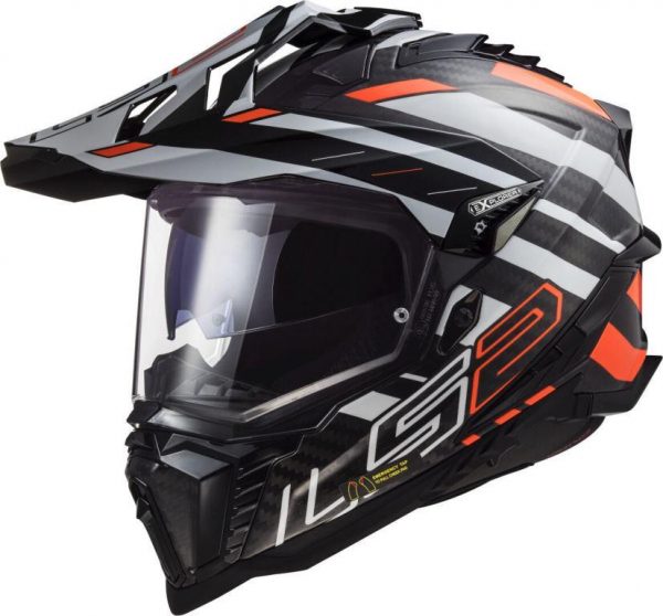 LS2 Helmets Explorer C Edge Fluo Orange-06 - MX701