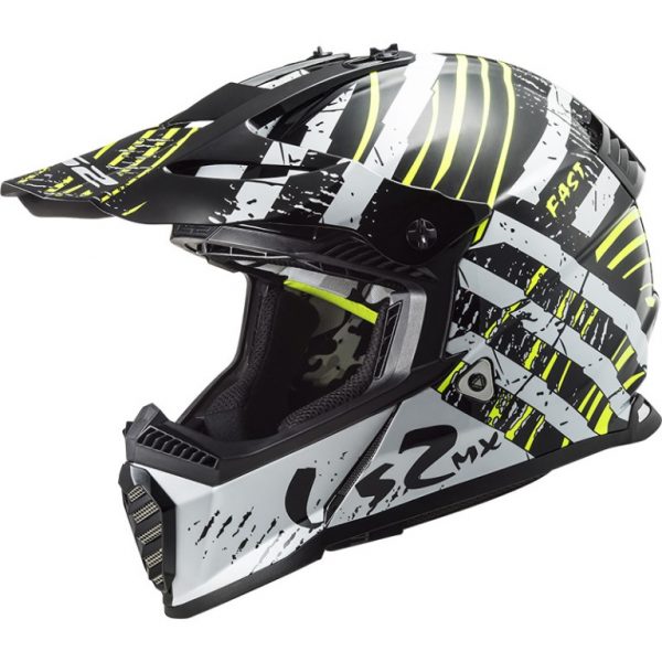 LS2 Helmets Fast Evo Verve Black White