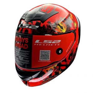 LS2 Helmets Rookie Demon Red - FF352