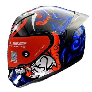 LS2 Helmets Rookie Foo Dog Blue - Ff352