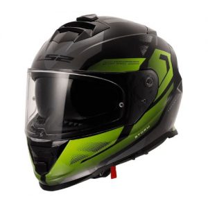 LS2 Helmets Storm II Kronos Helmet – Yellow Grey -FF800