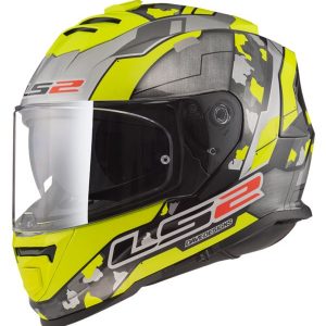 LS2 Helmets Storm Ii Cyborg H-v Yellow Grey-06 - Ff800
