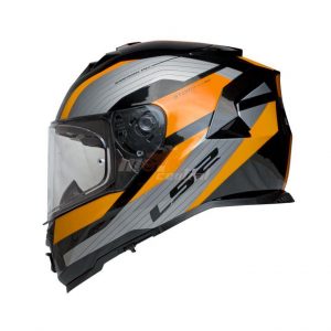 LS2 Helmets Storm Ii Rocker Sliver H-v Orange-06 - FF800