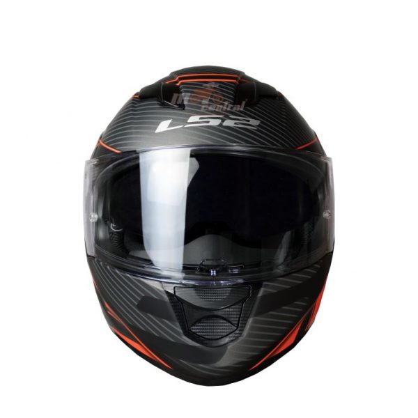 LS2 Helmets Stream Evo Level Matt Black Red - Ff320