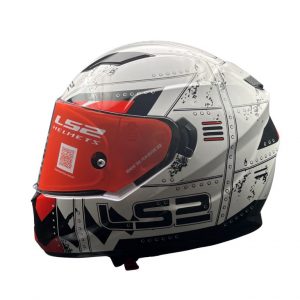 LS2 Helmets - Stream Evo Max White Red D-ring - Ff320 1