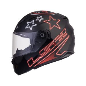 LS2 Helmets Stream Evo Neon Black Red Grey - Ff320