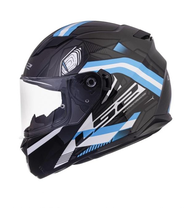 LS2 Helmets Stream Evo Reflex Black Blue - Ff320