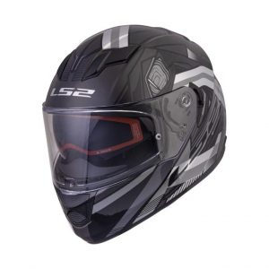LS2 Helmets Stream Evo Reflex Black Silver D-ring - Ff320