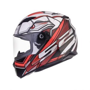 LS2 Helmets Stream Evo Xdron Matt White Red - Ff320