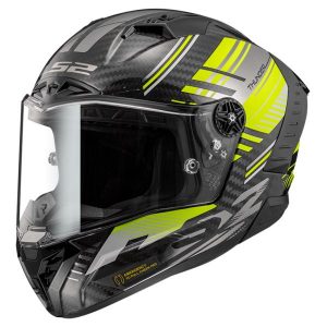 LS2 Helmets Thunder Carbon Volt Black Hiviz Yellow-06 - FF805