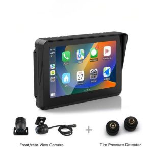 Motorcycle GPS CarPlay Android Auto Screen with Dash Cam and Tyre Pressure Monitoring F1 Pro - Fahren