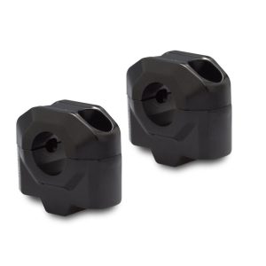 SW-Motech 25mm Handlebar Risers for 22mm Handlebars – Black