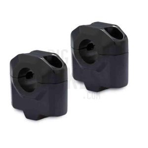 SW-Motech 30mm Handlebar Risers for 28mm Handlebars – Black