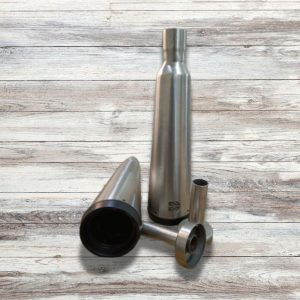 Adaptable Slip-On Silencer (Pair)- FAT CANS-STEEL FINISH For Royal Enfield Interceptor 650 / Continental GT 650 - SS Motocorp