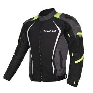 Brave Black Neon Riding Jacket - Scala