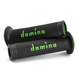 Domino Handlebar Grips Black/Green - A01041C4440B7-0