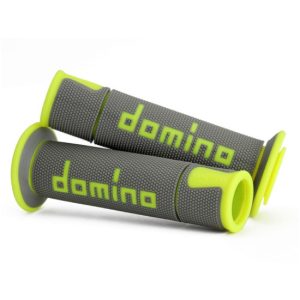 Domino Handlebar Grips Grey/Fluo Yellow - A45041C5052B7-0