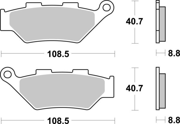 Front Brake Pads Sintered - Brembo - 07KS07SA