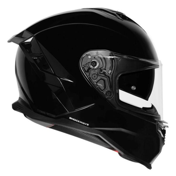 Korda Shockwave Solid Gloss Helmet - Gloss Black