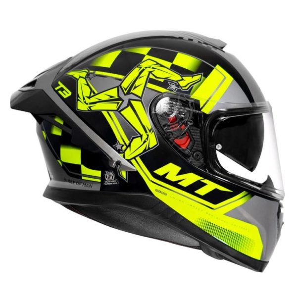 MT Thunder3 Pro Isle of Man Helmet (Gloss) - Yellow