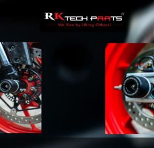 Rk tech Combo Kit 1 – Aprilia Rs457 Fork Protectors & Axle Riders