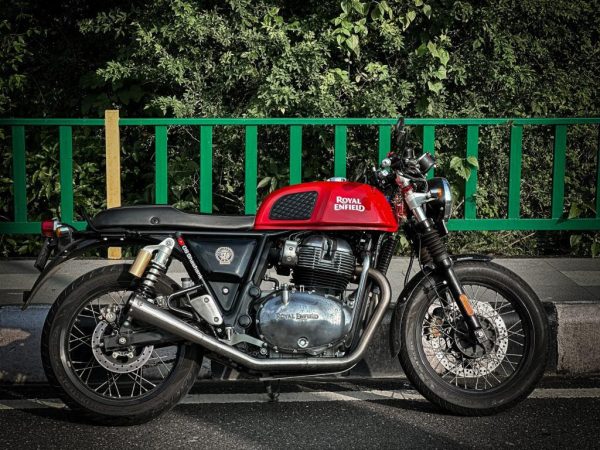 Royal Enfield-2 x 2 Full System Exhaust with SLIM CANS - Interceptor 650 / Continental GT 650 - SS Motocorp