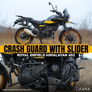 ZANA Crash Guard for Himalayan 450 (with Slider Black Texture Mild Steel) Type-2 - ZI- 8434