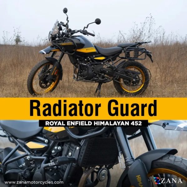 ZANA Radiator Guard Aluminium Black For Himalayan 450 - ZI-8438