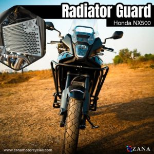 ZANA Radiator Guard Honeycomb for Honda NX500 (Aluminium) Silver - ZI-8478