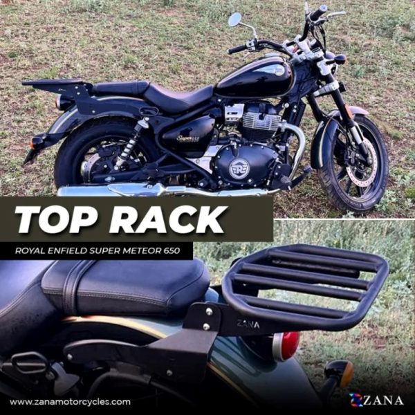 ZANA Top Rack MS Compatible with Sissy Bar Backrest (ZI-8315) For Super meteor 650 - ZI-8312