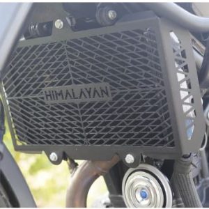 CRISS CROSS Radiator Guard for Himalayan 450 - Mild Steel - Carbon Racing