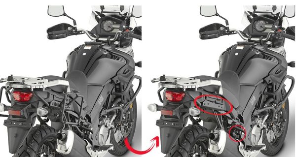 GIVI Removable Side Racks for Retro-Fit Side Cases Suzuki Vstrom 650 - PLR3112