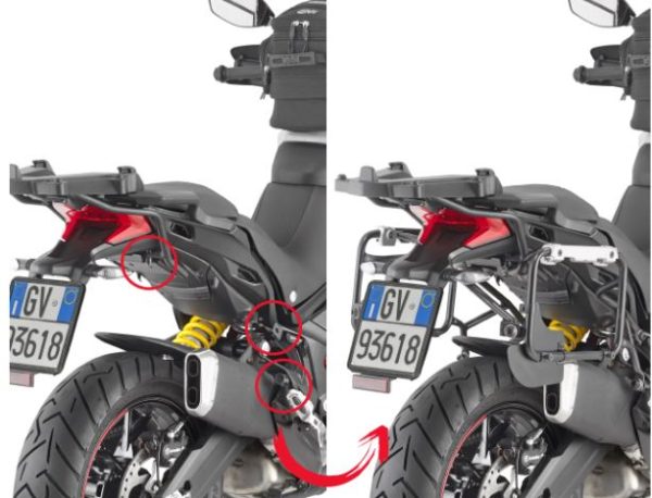 GIVI Specific Rapid Release Side-case Holder For Ducati Multistrada 950 S (2019 - 2021) - PLOR7412CAM