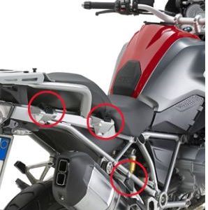 Givi Specific Rapid Release Side Case Holder for MONOKEY® Cases for BMW R1200/1250/GS/Adventure - Givi-PLR5108