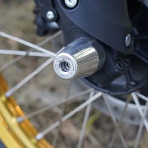 Premium Aluminium Fork Sliders for Himalayan 450 - Polished Silver - Carbon Racing