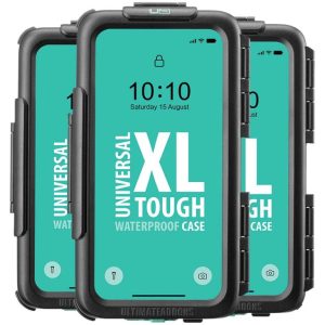 UltimateAddons Universal Waterproof Motorcycle Mount XL Phone Case - UA-HARDWPUNIXL