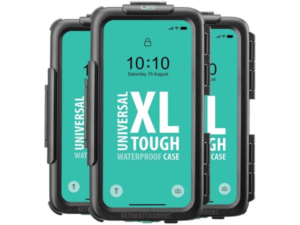 UltimateAddons Universal Waterproof Motorcycle Mount XL Phone Case - UA-HARDWPUNIXL