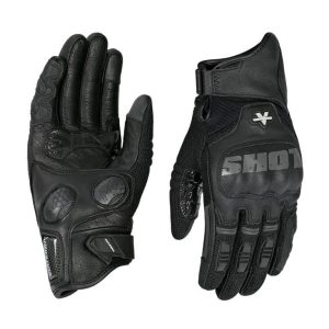 Viaterra Holeshot Pro Semi Gauntlet Hybrid Riding Gloves - Black