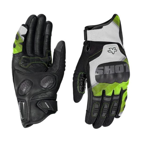 Viaterra Holeshot Pro Semi Gauntlet Hybrid Riding Gloves - Green