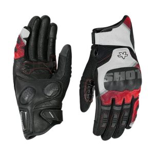 Viaterra Holeshot Pro Semi Gauntlet Hybrid Riding Gloves - Red