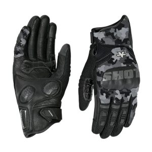 Viaterra Holeshot Pro Semi Gauntlet Hybrid Riding Gloves - Snow Camo