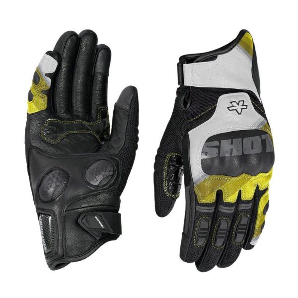 Viaterra Holeshot Pro Semi Gauntlet Hybrid Riding Gloves - Yellow