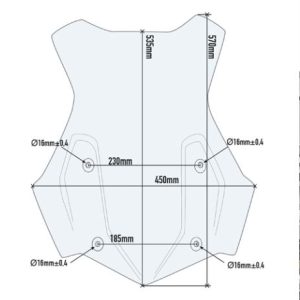 GIVI Specific Windscreen for BMW R1200GS - 5124DT