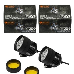 Motorfans Kenzo KZ40 35W 6000K 3600LM Spot Beam LED Auxiliary Lamp - HK400609