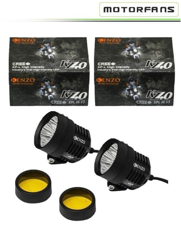 Motorfans Kenzo KZ40 35W 6000K 3600LM Spot Beam LED Auxiliary Lamp - HK400609