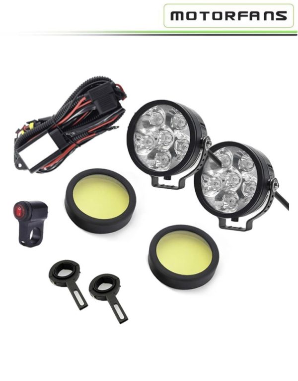 Motorfans L6R V1 45W With Strobe Function 6500K 5000LM LED Auxiliary Lamp - HK240609