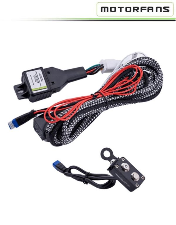 Motorfans Premium Wiring Harness With Switch High Pass Botton And Horn Connect - HK580609