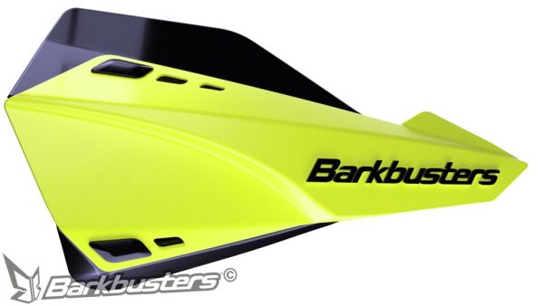 Barkbusters Sabre Mx/enduro Handguards – Yellow Hiviz (with Deflectors In Black) - SAB-1YH-01-BK