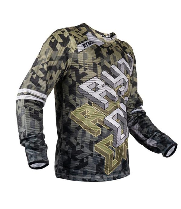 Rynox Fusion Neo Offroad Jersey - Camo Green