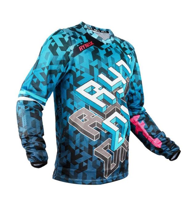 Rynox Fusion Neo Offroad Jersey - Cyber Blue